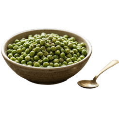 green roasted peas