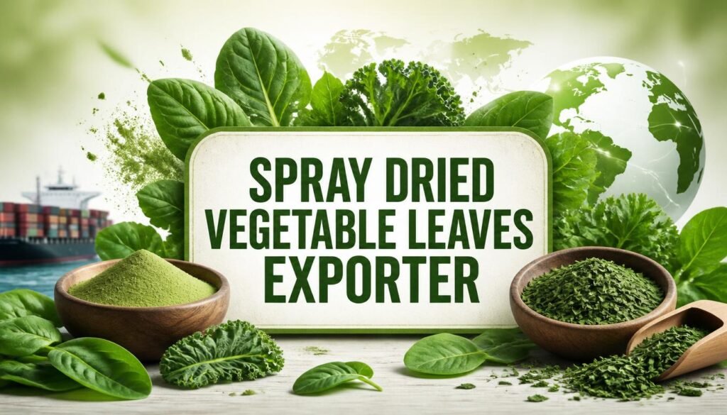 spray dried vegetable leaves exporter
