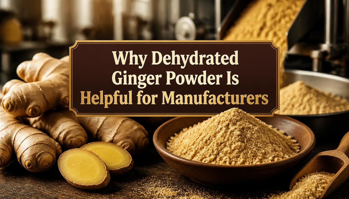 Why Dehydrated Ginger Powder Is Helpful for Manufacturers
